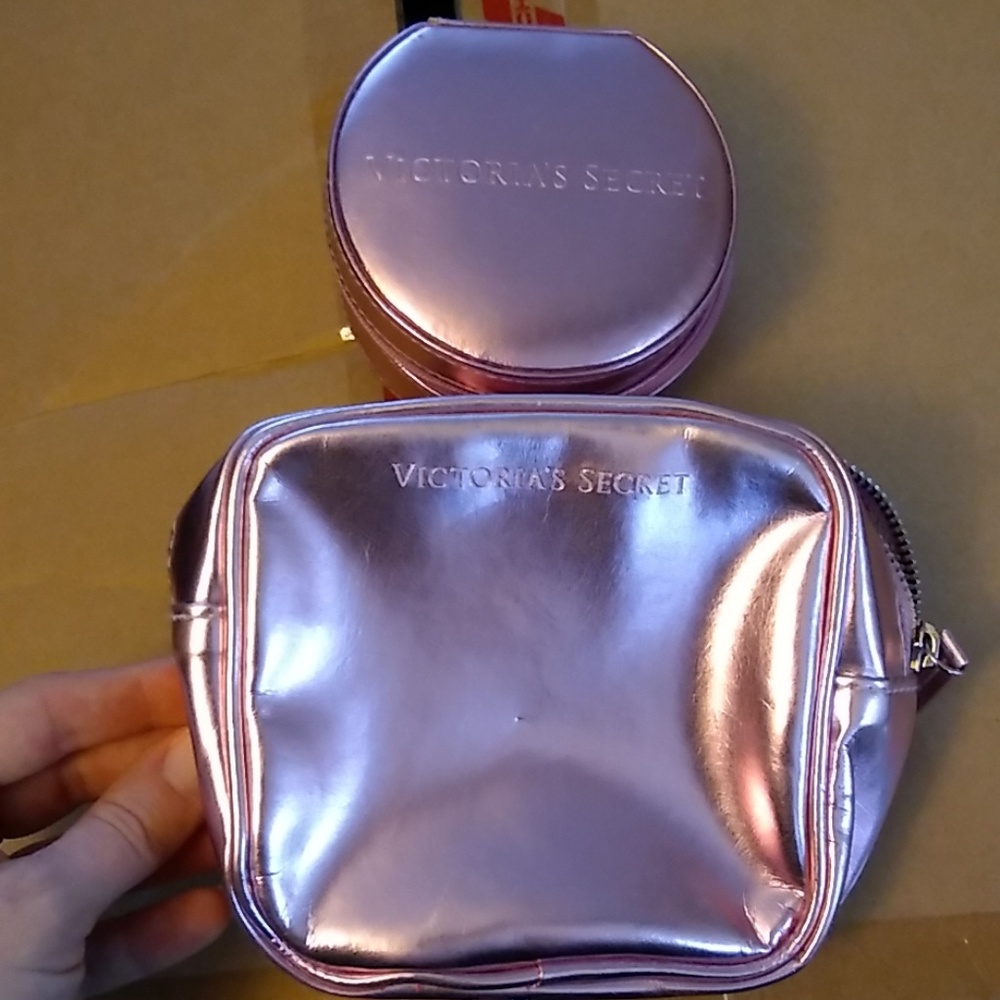 Lot of 2 Victoria's Secret makeup bag/case
